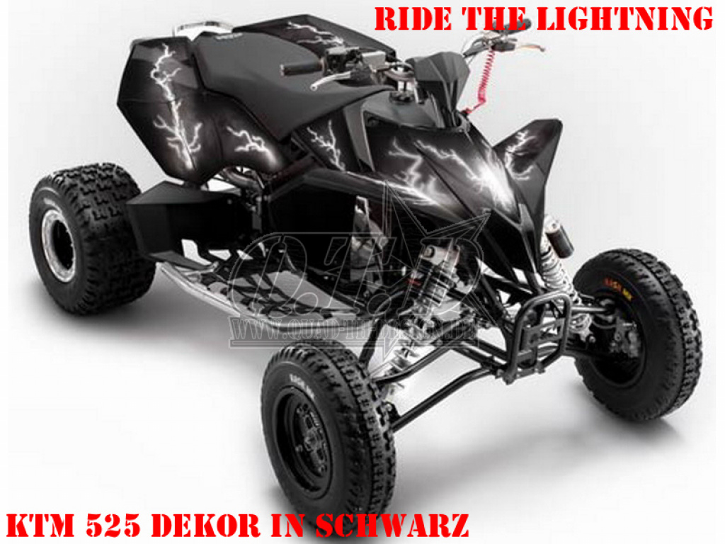Ride the Lightning Black for KTM Quad SX/XC 450/505/525